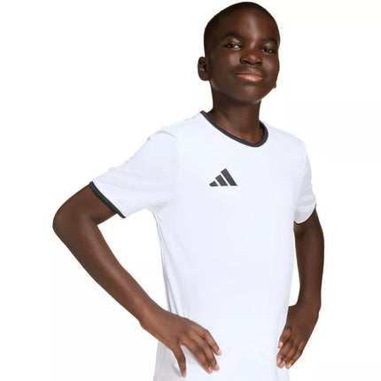 adidas Entrada 26 vaikiški marškinėliai balti ir juodi JZ2532