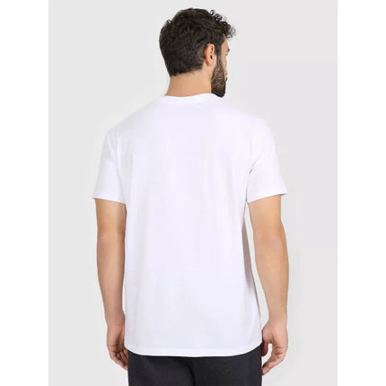 Men's regular printed T-shirt 4F 4FRAW25TTSHM3384-10S