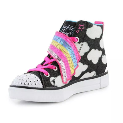 Skechers Twinkle Toes batai: Twinkle Sparks - Shooting Star Jr 314775L-BKMT