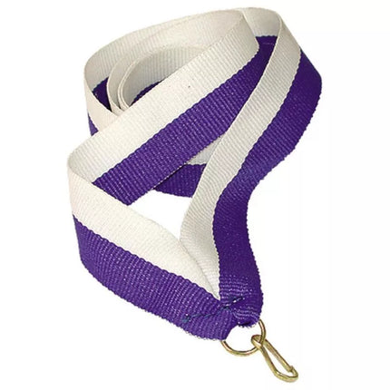 Ribbon 22 mm - white and blue