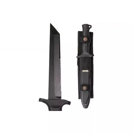 Mil-Tec German Combat Knife Black 2000 440 steel