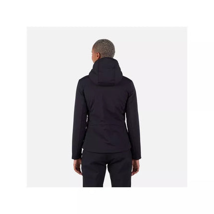 Juoda sutirštinto pašiltinimo striukė su gobtuvu W Opside Hoodie Rossignol