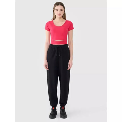 Women's crop top plain t-shirt 4F 4FRSS25TTSHF2695-54S