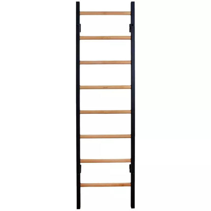 GYMNASTIC WOODEN AND METAL WALL BAR WITH 4 HANDLES BENCHK 200B