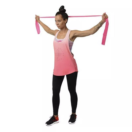 „Pilates juosta HMS TP01 PINK 0,7 x 120 x 1200 MM 17-34-022“