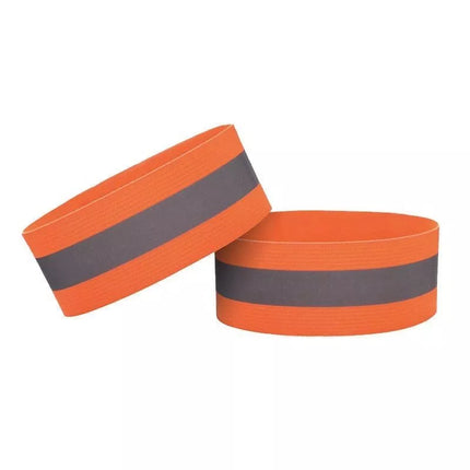 Reflective armband bicycle running velcro 4cm orange