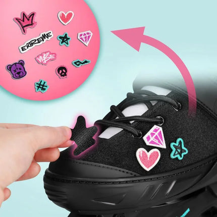 NA2053A VIBE PINK ROLLER SKATES SIZE M(37-40) NILS EXTREME