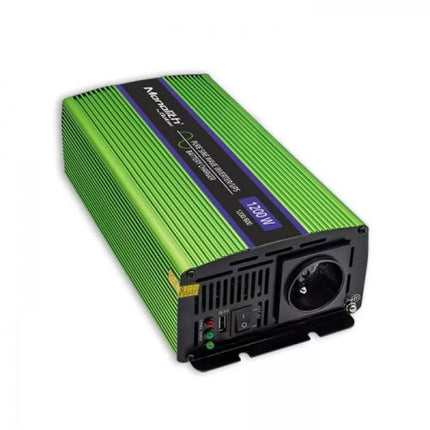 QOLTEC MONOLITH ĮTAM keng KEITIKLIS | AKUMULIATORIAUS ĮKROVIMAS | UPS | 600W | 1200W | 12V Į 230V | GRYNA SINUSINĖ