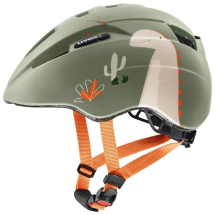 Vaikiškas dviratininko šalmas UVEX Kid 2 CC, 46-52 cm, šalavijų žalia