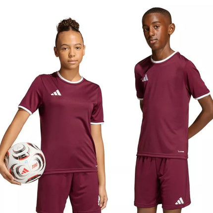 adidas Entrada 26 Jersey bordo vaikiški marškinėliai JZ2530