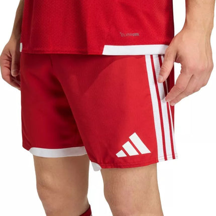 Vyriški adidas Tiro 26 varžybiniai šortai, raudoni ir balti, KA6179