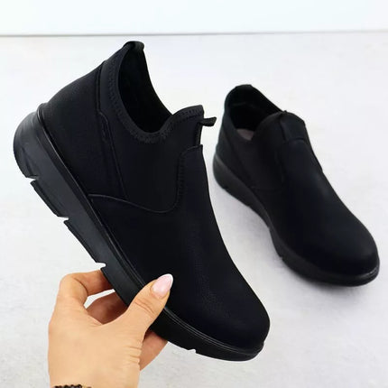Women's low black ankle boots Potocki 25-90356