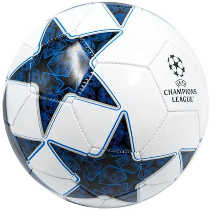 UCL baltas/mėlynas futbolo kamuolys, 5 dydis