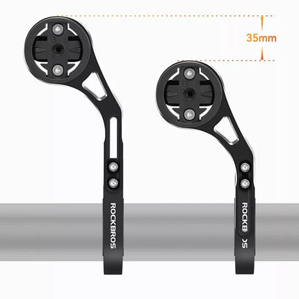 Rockbros FK-301 2-in-1 Handlebar Bike Mount for Computer/Navigator and Camera/Lighting - Black