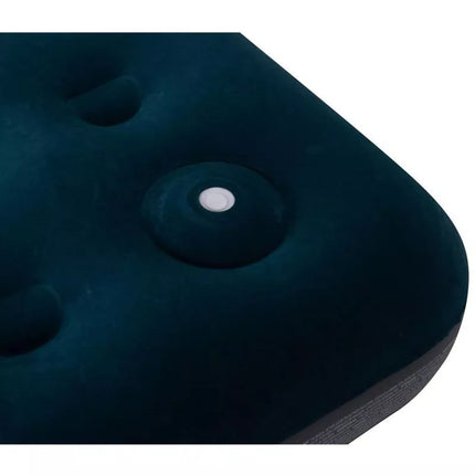FLOCKED MATTRESS FOR 2 PEOPLE WITH BUILT-IN FOOT PUMP 191x137x22CM 24131
