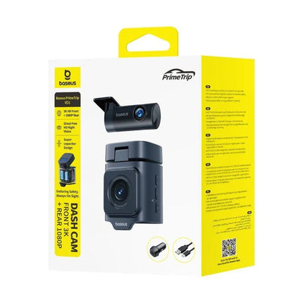 Baseus PrimeTrip VD1 automobilinis vaizdo registratorius 2K+1080p - juodas