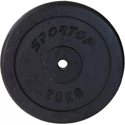 BLACK CAST IRON LOAD 20 KG ENERO FIT Ø26.5