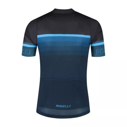 Rogelli HERO II T-shirt Black and Blue L