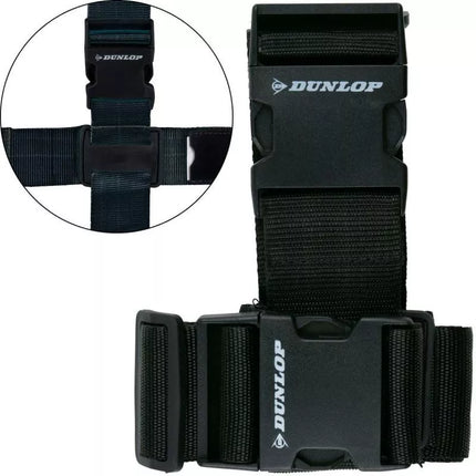 UNIVERSAL LUGGAGE SECURITY BELT 230x5CM SET OF 2 DUNLOP BLACK