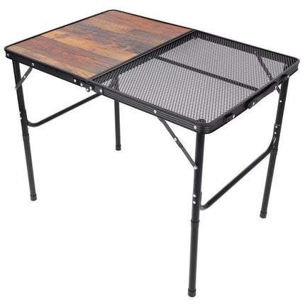 SULANKSTOMAS KEMPINGO STALAS 90X60X36-68CM PLIENO TINKLINIS MEDIS