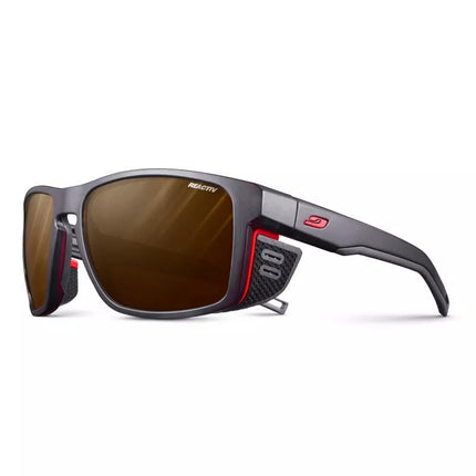 Julbo SHIELD REACTIV aukštumų 2-4 juodos oranžinės poliarizuoti akiniai (J5065014)