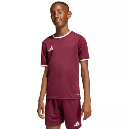 adidas Entrada 26 Jersey bordo vaikiški marškinėliai JZ2530