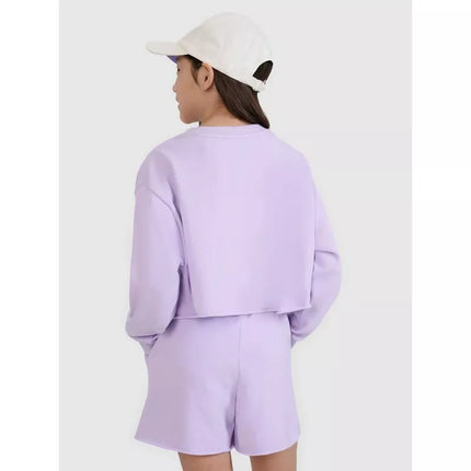 Girls' sweatshirt without a hood, 4F 4FJWSS25TSWSF1504-52S