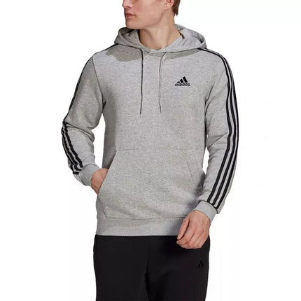 Adidas Essentials flisinis džemperis su kapišonu ir 3 juostelėmis M GK9084