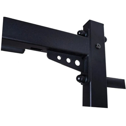 WOODEN AND METAL GYMNASTIC WALL BAR WITH WOODEN BAR AND ACCESSORIES BENCHK 221B A076
