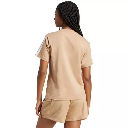 adidas Essentials marškinėliai su 3 juostelėmis iš medvilnės moterims JV7359
