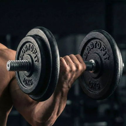 JUODO KETVIMO SVARMUO 10KG ENERO FIT Ø26.5 1 vnt.