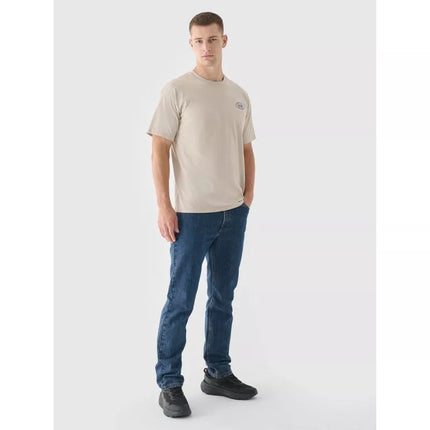 Vyriški oversized marškinėliai su spauda 4F 4FRSS24TTSHM2535-83S