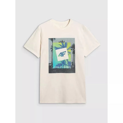 Men's regular printed T-shirt 4F 4FRSS25TTSHM2846-12S