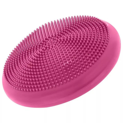 Jutimo-motorinė disko pagalvėlė su pompa 33 cm rožinė ENERO FIT