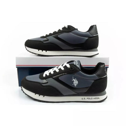 US Polo Assn sports shoes sneakers men's fashionable comfortable gray
