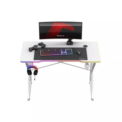 Huzaro Hero 1.7 RGB Balta žaidimų stalas