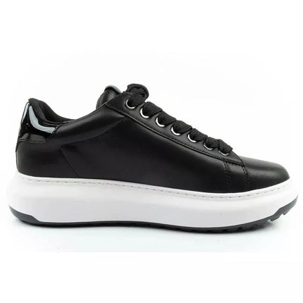 Karl Lagerfeld men's shoes sneakers Kapri natural leather black