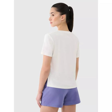 Women's quick-drying oversize training T-shirt 4F 4FRSS25TFTSF1236-11S