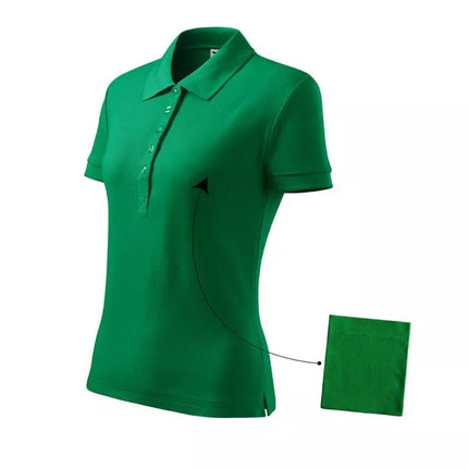 Malfini Cotton W MLI-21316 Žali Polo Marškinėliai
