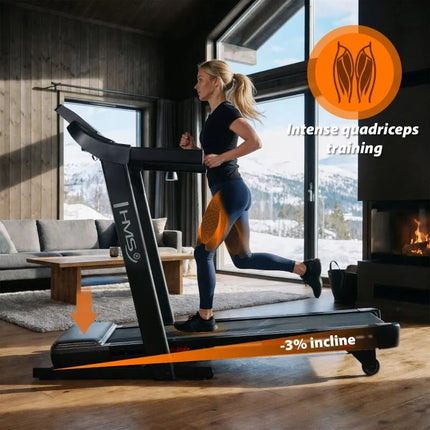 TERRUN275 HOME TREADMILL WITH BI-DIRECTIONAL HMS INCLINE ADJUSTMENT