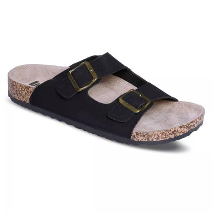 Vyriškos elegantiškos juodos vasarinės šlepetės Lee Cooper (LCW-24-35-2514MC)