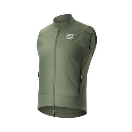 Rockbros YDMJ003 vėjui atspari liemenė pavasariui/rudeniui, dydis XS – žalia