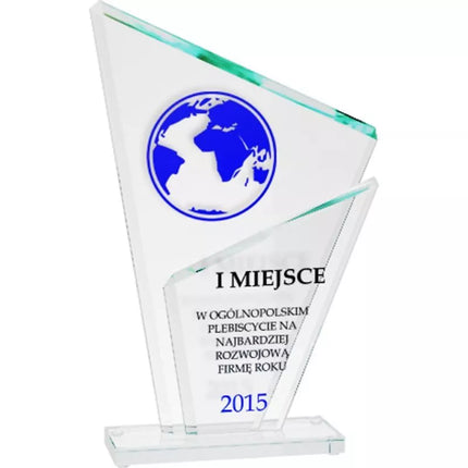 Glass trophy