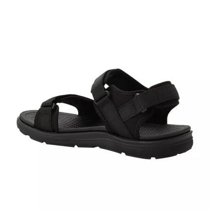 Lee Cooper men's shoes with velcro straps for summer, lightweight black