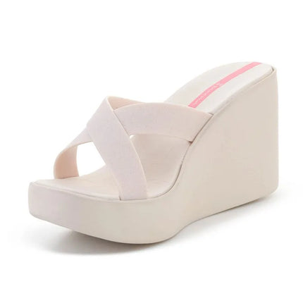 IPANEMA HIGH FASHION II SLIDE FEM smėlio spalvos/blizgučiai/rožinė 83646-BO701