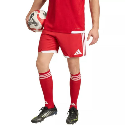 Vyriški adidas Tiro 26 varžybiniai šortai, raudoni ir balti, KA6179