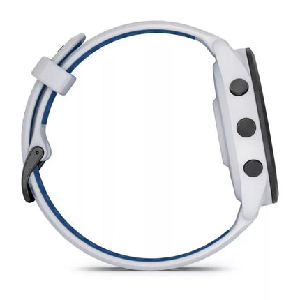 Garmin Forerunner 265 46mm Black Bezel with Whitestone Case White and Blue