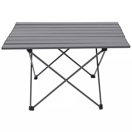 FOLDING TABLE 68x46x40CM GREY ALUMINUM IN A COVER