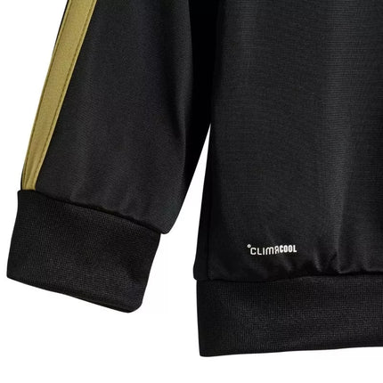 adidas Essentials Climacool Kids Tracksuit Black and Gold JC8857