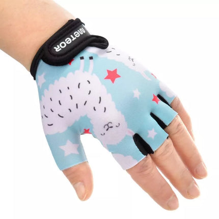 Vaikiškos dviratininkų pirštinės Meteor Kids Alpacas Jr 17392, dydis XS